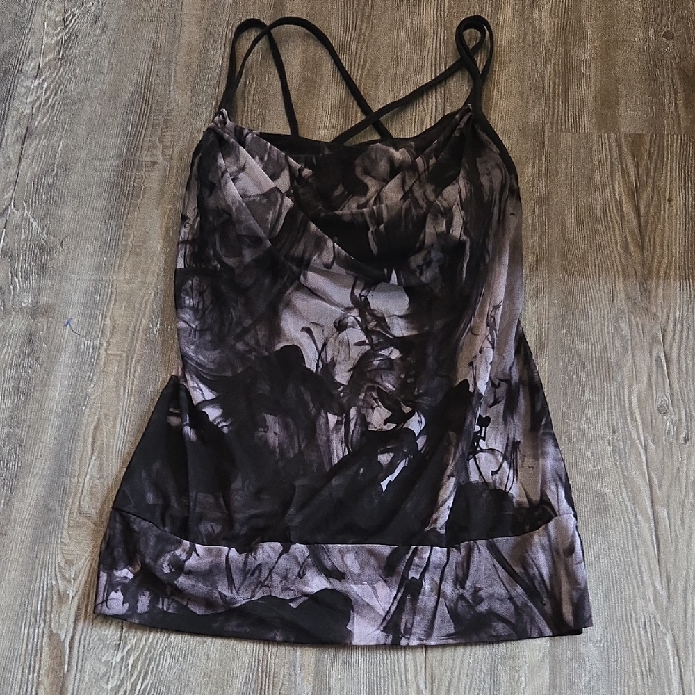 Lucy Black and Gray Camisole Top